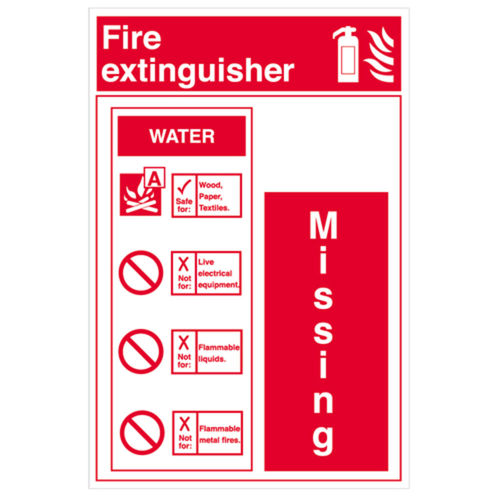 Water Extinguisher Mounting Board (50132F)